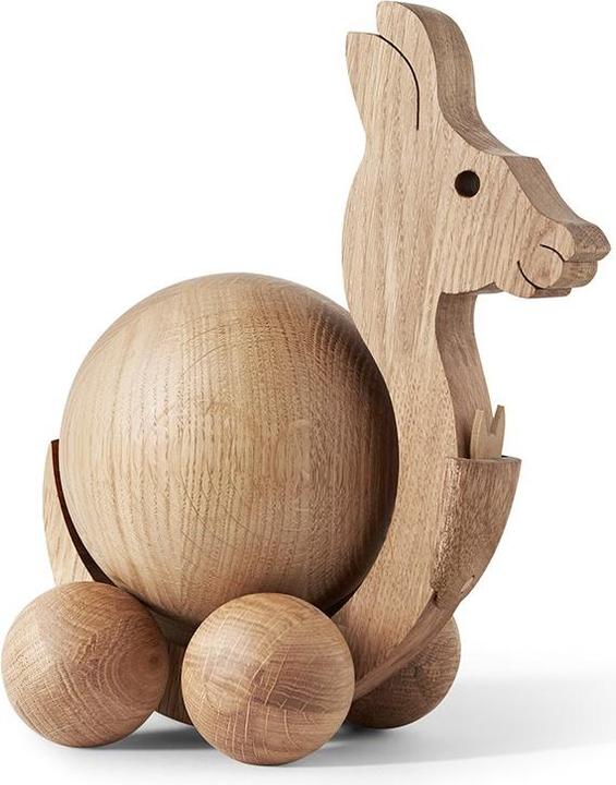 Immagine prodotto ChiCura Spinning Kangaroo Holzfigur - Small (9,5 x 8 cm)