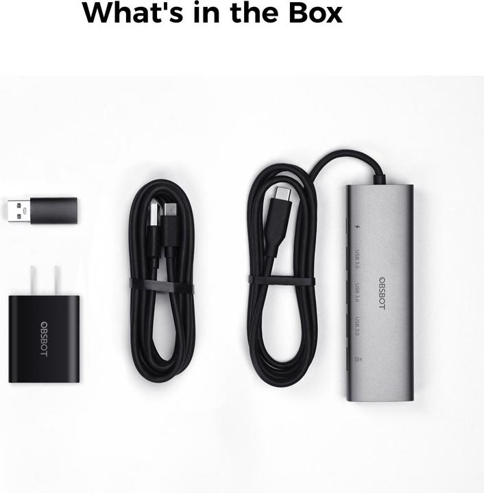 Actual product image Obsbot 3-in-1 USB 3.0 hub (USB-C)