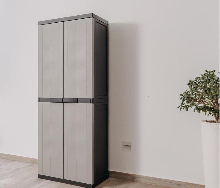 Actual product image Toomax Schrank Bios midi 65 x 165 cm Schwarz/Warmgrau (65 cm, 165 cm)