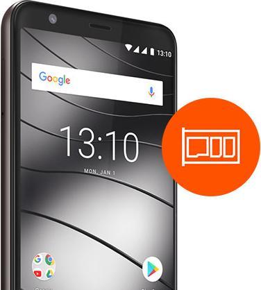 Actual product image Gigaset GS280 (32 GB, Coffee Brown, 5.70", Dual SIM + SD, 16 Mpx, 4G)