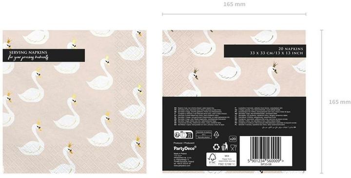 Produktbild Partydeco Napkins (20 x, 33 x 33 cm)