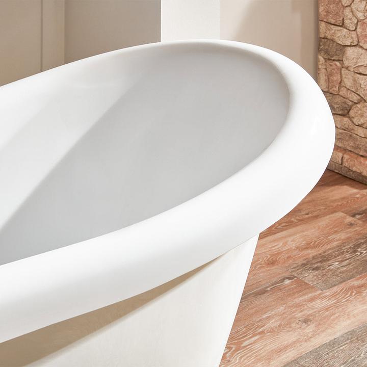 Produktbild Home Deluxe Badewanne freistehend RETRO ohne Armatur - 176x74x79cm (74 cm, 176 cm)