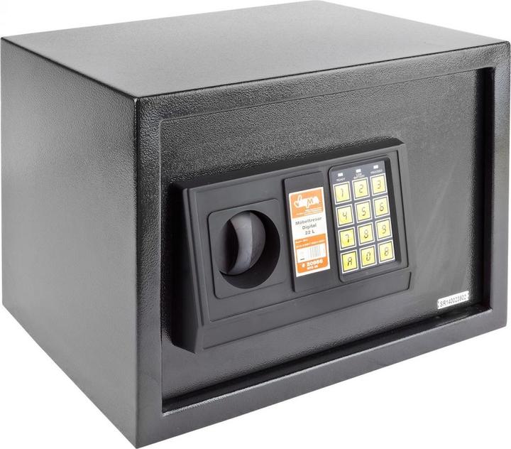 Immagine prodotto Dema Cassaforte per mobili / Cassaforte a muro digitale 35x27x25 cm (22 l)
