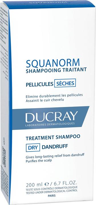 Produktbild Ducray KELUAL SQUANORM Shampoo trockene Schuppen (200 ml, Flüssiges Shampoo)