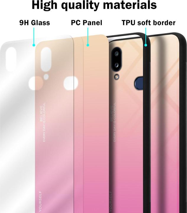 Productafbeelding Cadorabo TPU 2 kleuren glasdekking (Samsung Galaxy A10s, Samsung Galaxy M01s)
