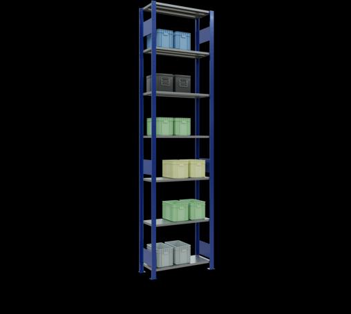 Immagine prodotto Schulte Lagertechnik Sistema di scaffalature di base senza viti MULTIplus150 con ripiani di lunghezza