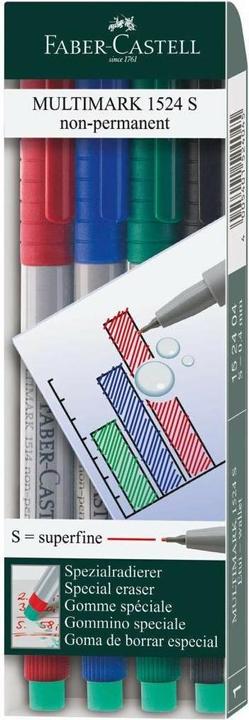 Actual product image Faber-Castell Overhead pen Multimark (Multicoloured, 0.40 mm, 4 x)