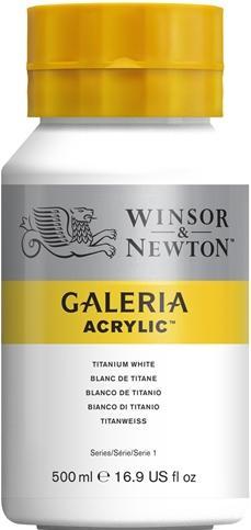 Produktbild Winsor & Newton Galeria Acrylic 500Ml Titanium White 644 (Titanium White, 500 ml)