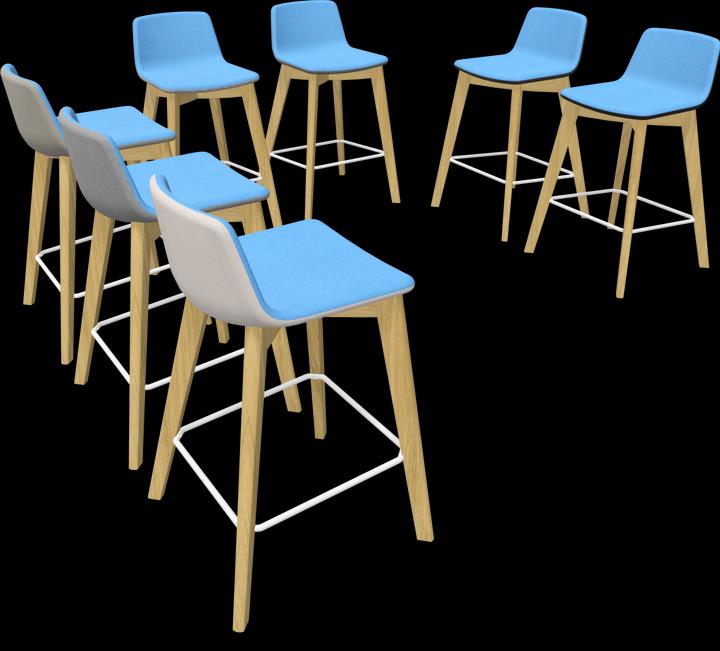 Actual product image Narbutas Twist & Sit Bar Stool