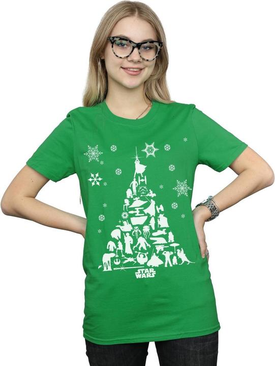 Immagine prodotto Star Wars Christmas Tree Maglietta Ampia Donna (M)