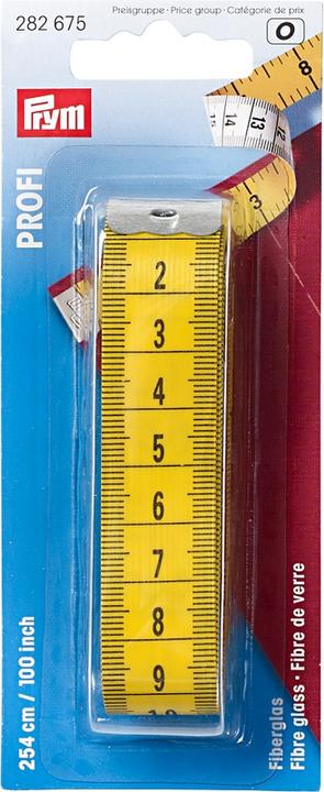 Produktbild Prym Massband, Profi Glasfiber 255 cm, 100 inch, Karte