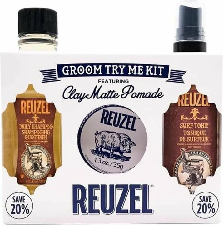 Produktbild Reuzel Probieren Sie Groom kit - Clay Matte (Haarpflege set)