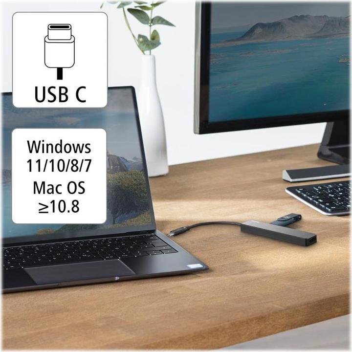 Image du produit Hama USB-C-Hub (USB-C, 5 Ports)