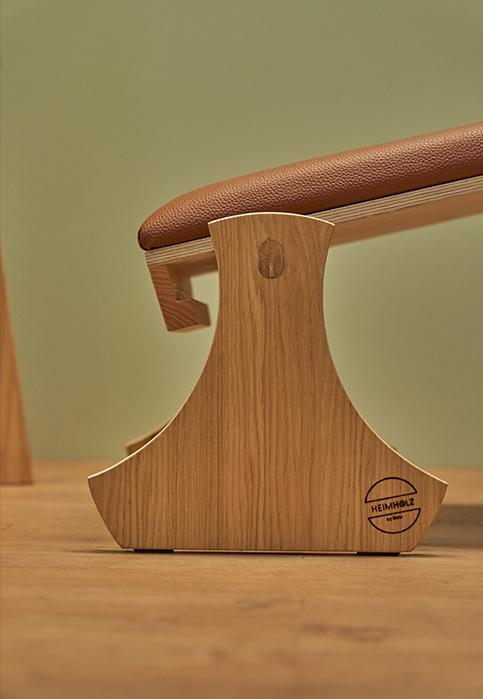 Actual product image Heimholz Parallettes to inclined bed in oak