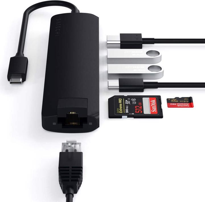 Actual product image Satechi ST-UCSMA3K (USB-C, 7 Ports)