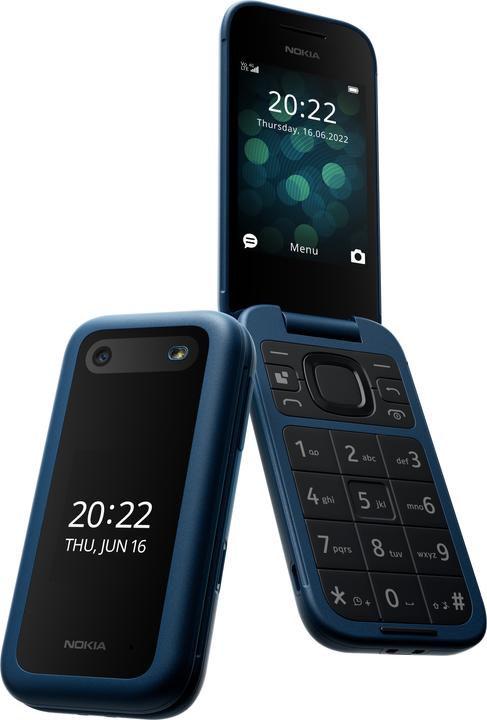 Image du produit Nokia 2660 Flip -simpukkapuhelin, Dual-SIM, sininen (4G)