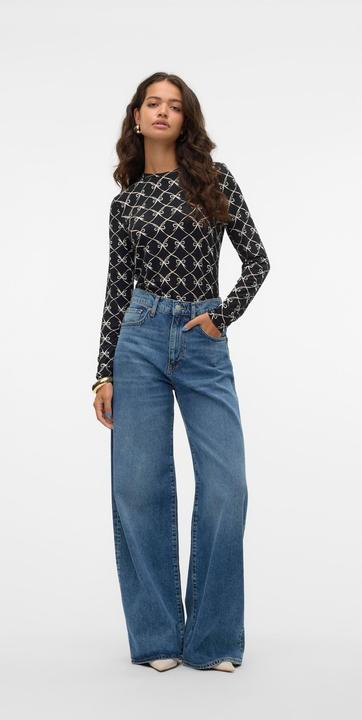 Actual product image Vero Moda VMELINA Super High Rise Weiter Beinschnitt Jeans Weit geschnitten (25)