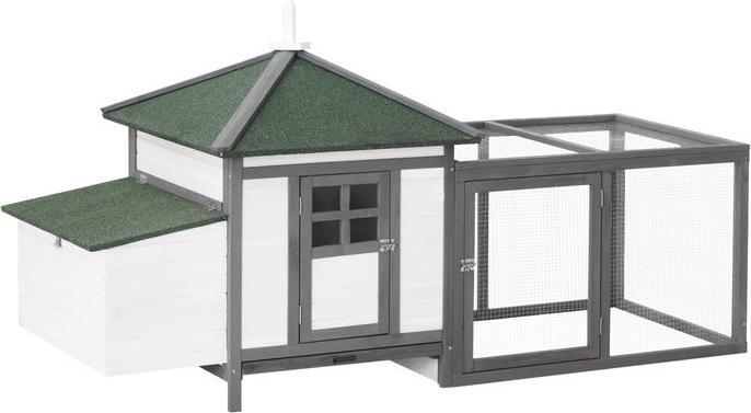 Image du produit Swisshandel24 Poulailler Bantam Poulailler Bantam avec parcours Etable avec perchoirs Nichoir Extérieur Winter