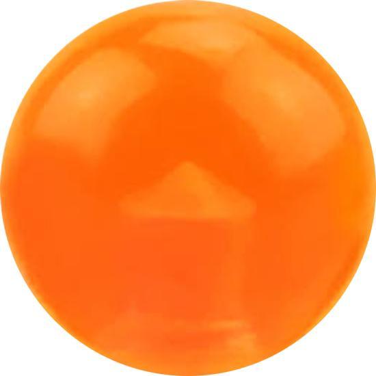 Star Piercing Micro Kugel orange transparent (ohne Messing, Acryl)