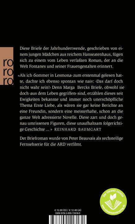 Produktbild Sommer in Lesmona (Deutsch, Marga Berck, 1975)