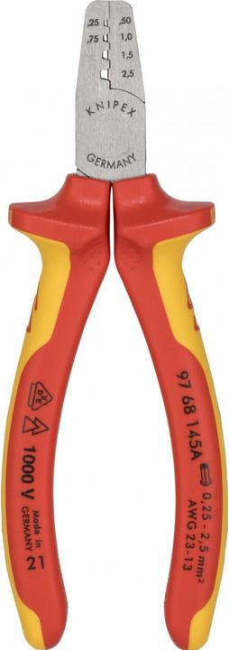 Produktbild Knipex Crimpzange für Aderendhülsen (145 mm)