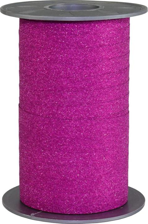 Image du produit Pattberg Ruban cadeau Poly Glitter 1 cm x 100 m, rose (Ruban, 1 x)