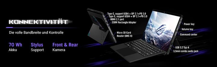 Immagine prodotto ASUS ROG Flow Z13 (13.39", AMD Ryzen AI Max+ 395, 32 GB, 1000 GB, DE)