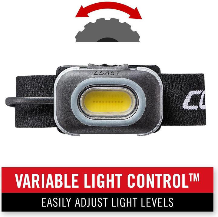Actual product image Coast RL10 Headlamp with white and red light (560 lm)