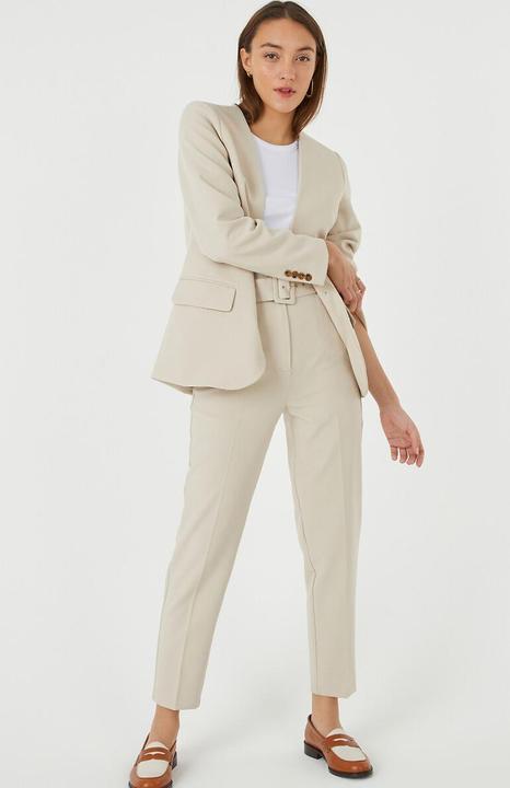 Produktbild La Redoute Collections Röhrenhose mit Gürtel (38)