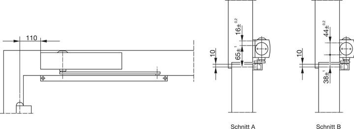 Produktbild Geze Türschliesser TS 5000L, EN 2-6 mit Gleitschiene, ohne Feststellung, silber