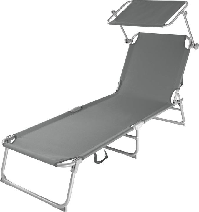 Immagine prodotto tectake lettino prendisole, regolabile in 4 posizioni (190 cm)