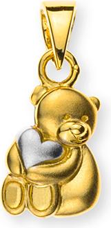 Natsumi Schmuck Anhänger Teddybär Gelbgold 18K/750 (750/18 K Gelbgold)