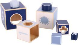 Actual product image Jipy Stacking Tower Wood Blue