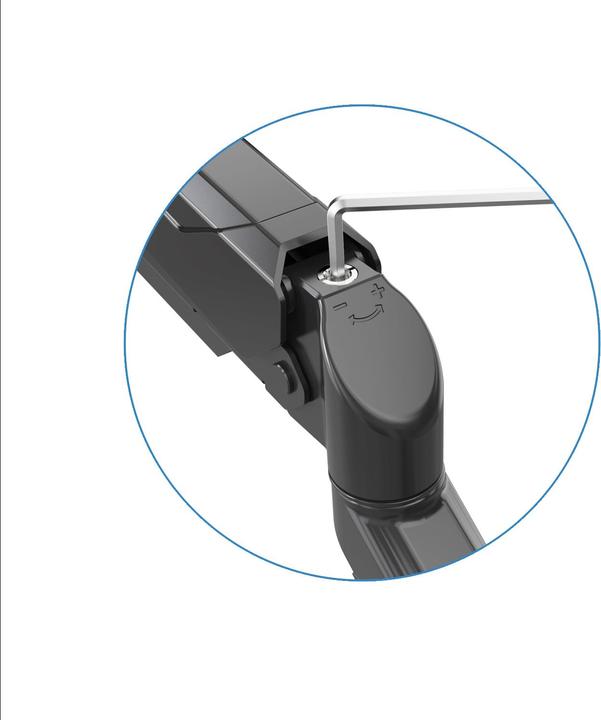 Produktbild Rockstable Prof. Single USB Schwarz (Tisch, 32")