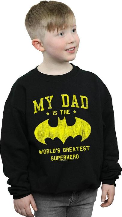 Produktbild Batman My Dad Is A Superhero Sweatshirt Jungen (140, 146)