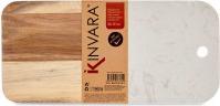 Actual product image Kinvara cutting board wood and white marble 38cm