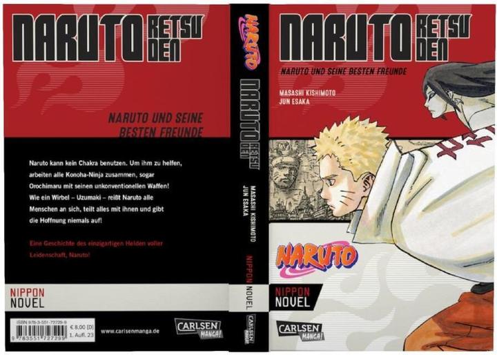 Immagine prodotto Naruto Retsuden: Naruto und seine besten Freunde (Nippon Novel) (Tedesco, Jun Esaka, Miyuki Tsuji, Masashi Kishimoto, 2023)
