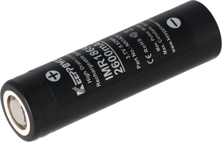 Produktbild Keeppower Akku IMR18650 Plus (US18650VTC5A) (Flat Top) inkl. Akkuschutzbox (1 Stk., 18650, 2600 mAh)