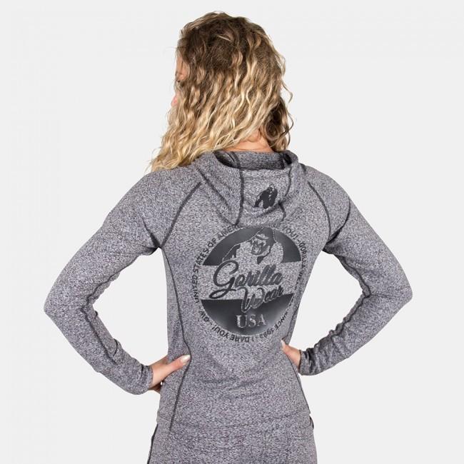 Actual product image Gorilla Wear Shawnee Zipped Hoodie Mixed Grey (S)