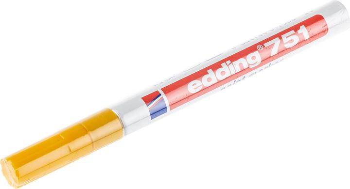 Image du produit Edding 751 Marqueur à peinture brillante (Jaune, 1 mm, 1 x)