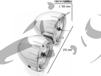 Actual product image Custom Acces Halogen Doppellampe