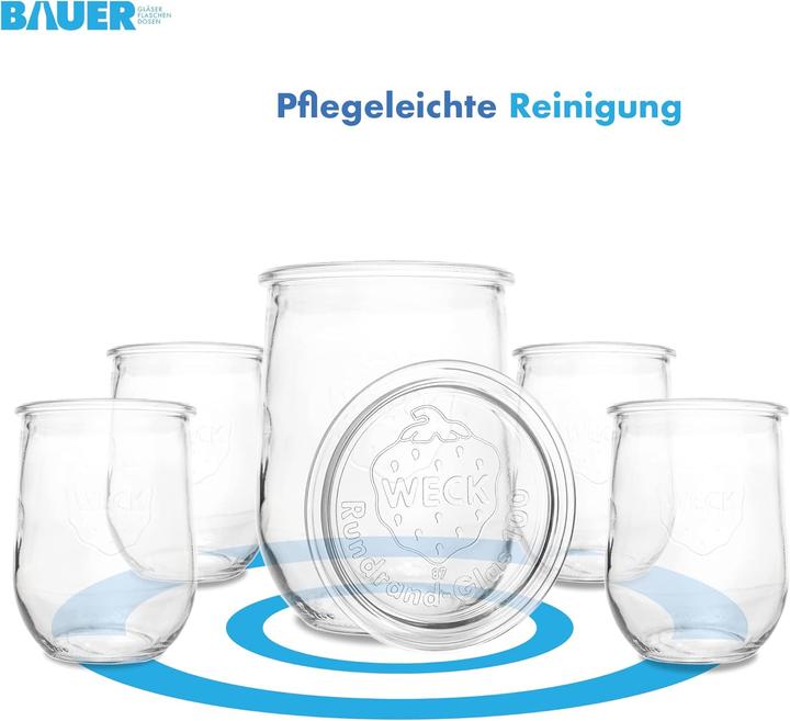 Immagine prodotto Flaschenbauer.de Set di 12 barattoli per conserve da 1 litro (12 pz., 1 l)