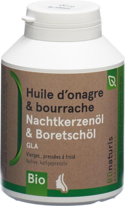 Produktbild B'Onaturis Nachtkerzen + Borretschöl 500 mg 180 Kapseln (180 Stück, Kapseln, 137 g)