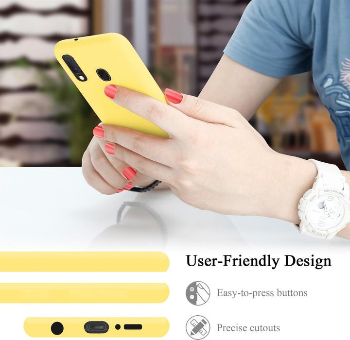 Immagine prodotto Cadorabo Copertura della cassa del silicone liquido TPU (Samsung Galaxy A20e)