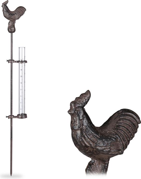 Actual product image Relaxdays Rain Gauge Cockerel