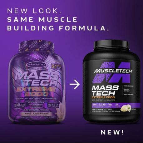Immagine prodotto Muscle Tech MuscleTech Mass Tech Extreme 2000 (Frullato alla vaniglia, 1 pz., 2720 g)