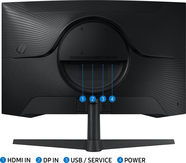 Actual product image Samsung Odyssey G5 G55C (2560 x 1440 pixels, 27")