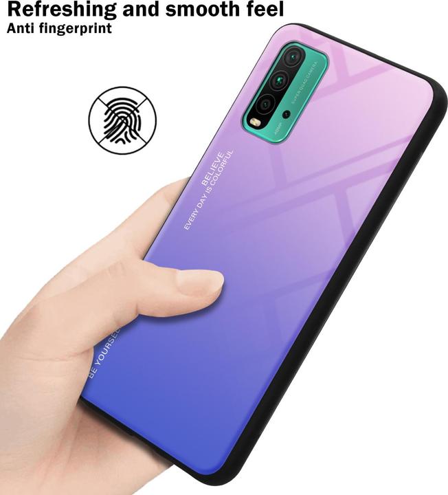 Actual product image Cadorabo TPU 2 colors glass envelope (Xiaomi Redmi 9T, Xiaomi Poco M3)
