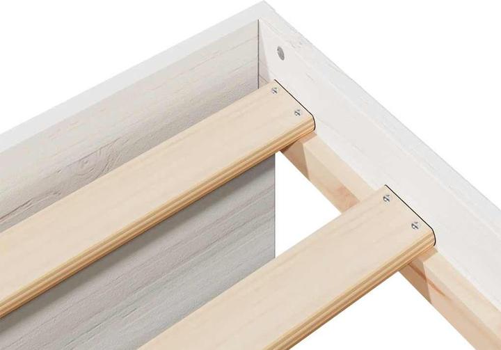Produktbild VidaXL Tagesbett ohne Matratze Weiss 100x200 cm Massivholz Kiefer Sofabett (100 x 200 cm)