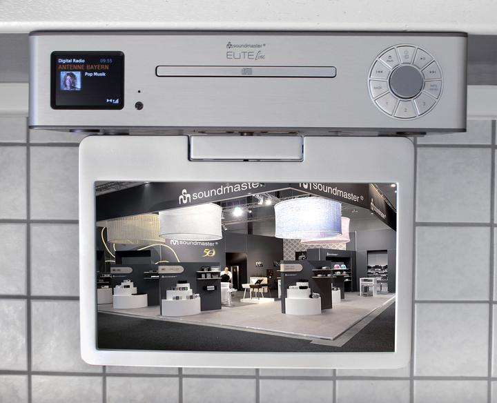 Produktbild Soundmaster KTD1020SI Unterbau-Multimediacenter mit DAB+/FM-Radio, CD-Player & DVB-T2/C LCD-TV 10" (DAB+, FM, Bluetooth, WLAN)